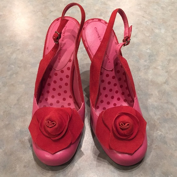 Chinese Laundry pink slingback heels - Picture 1 of 10